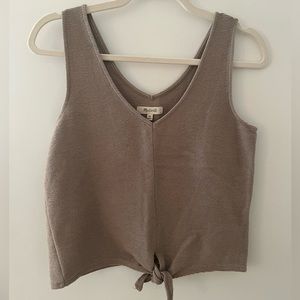 Madewell, Cropped Tie Front Top